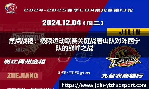 焦点战报：极限运动联赛关键战唐山队对阵西宁队的巅峰之战